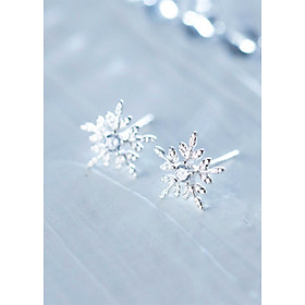 Bông Tai Nữ | Bông Tai Nữ Bạc Bông Tuyết B2419 - Bảo Ngọc Jewelry