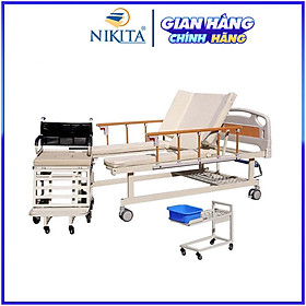 Giường bệnh Y tế tích hợp xe lăn, kèm các chức năng chăm sóc người bệnh - NIKITA DCN 09