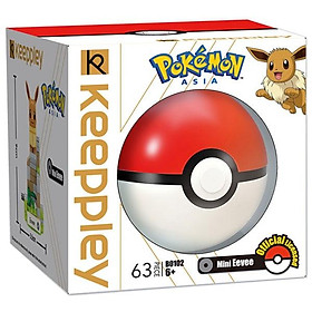 Đồ Chơi Lắp Ráp Pokemon - Keeppley B0102 - Mini Eevee (63 Mảnh Ghép)