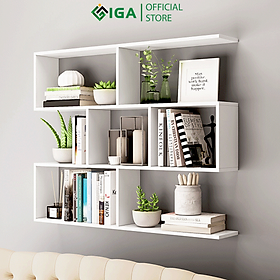 Mua Kệ Sách Treo Tường Giá Sách Gỗ Thương Hiệu IGA - GP12