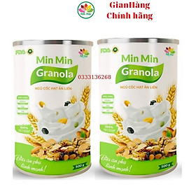 2 Hộp (1kg) Ngũ Cốc Granola Min Min _ Ngũ Cốc Hạt Ăn Liền Granloa Min Min (1hộp 500gr)