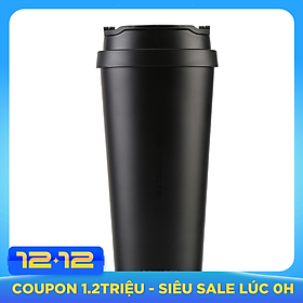 Ly Giữ Nhiệt Bằng Thép Không Gỉ Lock&Lock Clip Tumbler LHC4151BLK (540ml) - Đen