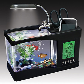 Bể cá văn phòng mini USB để bàn AQUARIUM, hòa cùng thiên nhiên, thoải mái tinh thần, hỗ trợ phong thủy - Hàng chính hãng