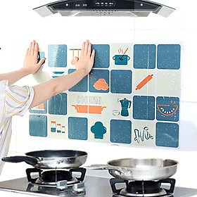 Mua Giấy dán tường nhà bếp 45x75cm  miếng dán chống dầu mỡ chịu nhiệt cao ( GIÁ BÁN 1 TẤM