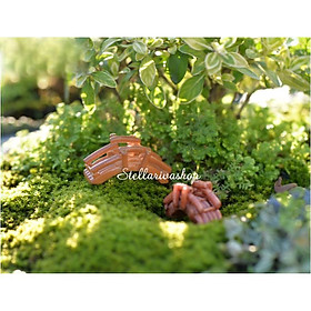 Mô hình cầu tre trang trí tiểu cảnh terrarium quà tặng trang trí