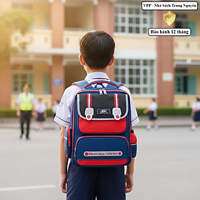 Balo chống gù lưng cho bé trai TN.B 3110 – Cặp học sinh tiểu học chống nước, siêu nhẹ, nhiều ngăn tiện lợi