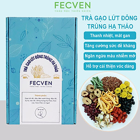 Trà Gạo Lứt Đông Trùng Hạ Thảo Fecven - Giúp Thanh Lọc Cơ Thể, Giảm Mỡ Máu, Giải Độc Gan - Kiểm Soát Đường Huyết - Tăng Cường Miễn Dịch