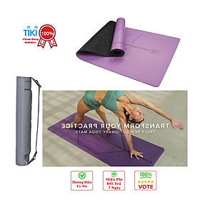 [Hàng Cao Cấp] Thảm Tập Yoga Định Tuyến Da PU Cao Cấp Chính Hãng dododios + Túi Đựng Thảm Tập Yoga + Dây Buộc Thảm Yoga Định Tuyến