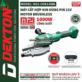 Mua Máy cắt sắt pin 21V Dekton M21-CHK110BL vòng tua chậm (Đĩa cắt 110mm)