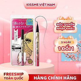 Bút Kẻ Mắt Nước Không Lem Không Trôi Nét Kẻ Siêu Mãnh Màu Đen Kissme Heroine Make Eyeliner Rich Keep 0.4 mL