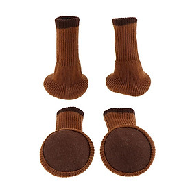 Double-layer Knitted Thick Round-bottom Chair Tables Protective Foot Covers