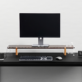 Mua Kệ màn hình máy tính - Laptop 1 tầng - Chân rời chữ U - DEERNOR - Gỗ thông nguyên khối - 80 cm