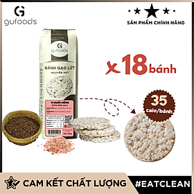 Bánh gạo lứt ăn kiêng, tập GYM GUfoods (170g = 18 bánh)