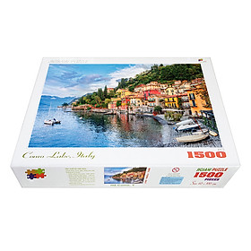 Bộ tranh xếp hình cao cấp 1500 mảnh – Hồ Como, Ý (60x100cm)
