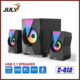 Mua Loa vi tính 2.1 AAP E012 LED (AUX  Bluetooth  USB  Thẻ nhớ  FM  Remote tặng kèm pin cmos) - JL