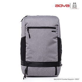 Balo AGVA Traveller Daypack 15.6 inch - Mã LTB357GREY (Xám) - Ba lô Phù hợp du lịch ngắn ngày - Có ngăn đựng giày riêng - Bảo hành chính hãng 2 năm