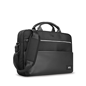Túi xách Laptop Nam Solo Charlton 15.6inch. Màu Đen. Mã EXE360. Dòng túi xách cao cấp công sở. Bảo hành chính hãng 5 năm quốc tế