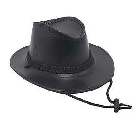 Fashion Western Cowboy Hat Sunhat Leather for Party Favors Costume Dress up