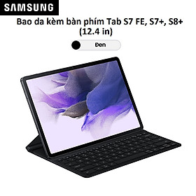 Bao Da kèm bàn phím Galaxy Tab S7 Plus  / S8 Plus và S7 FE (12.4 in) Book Cover Keyboard Slim (EF-DT730) - Hàng Chính Hãng