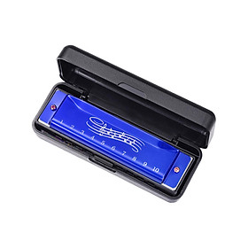 Mouth Organ Portable Teaching Aids 10 holes Harmonica for Travel Stage Family