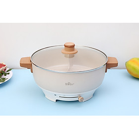 Mua Nồi lẩu điện Bear DHG-C50K1 - Vỏ hợp kim nhôm - Công suất 1360W - Dung tích 5 lít - nồi sử dụng đa năng chiên xào lẫu - Hàng chính hãng