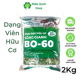 Mua 2Kg Phân Bón Viên Hữu Cơ Sông Giang BO-60 - Chuyên Hoa Cây Cảnh - Rau Màu và Các Loại Cây Ăn Trái