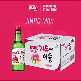 CHÍNH HÃNG Soju Hàn Quốc JINRO VỊ MẬN 360ml - Thùng 20 chai