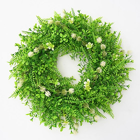 Artificial Wreath Door Wreath Leaves Wreath Large Garland for Home Front Door Office Wall Wedding Decor