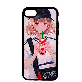 Ốp lưng cho iPhone 8 Girl 210 - Hàng chính hãng