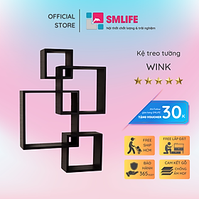 Mua Kệ gỗ trang trí trưng bày hiện đại SMLIFE Wink