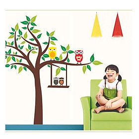 Decal dán tường cây cú mèo 1 EB238