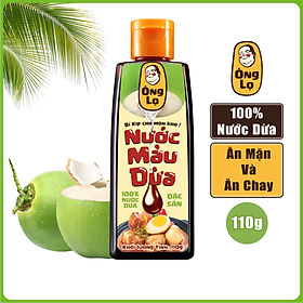 Nước Màu Dừa Ông Lọ Chai 110g, 100% Nước Dừa, Dùng Kho Thịt Cá , Nấu Món Chay , Không Chất Bảo Quản , Ngọt Nhẹ Tự Nhiên