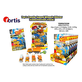 Kẹo Toy's Castle Speed Wheels 16g (Construction truck)