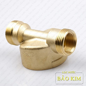 Mua Bộ lọc nước thô đầu nguồn xử lý nước sinh hoạt ren đồng 27(3/4’’)   34 (1’’) | lõi sợi Inox | công suất 3.5m3/h (Hàng chính hãng)