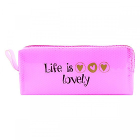 Bóp Viết Nhựa Trong Vi Va (8.5 x 20 cm) - Hồng( Mẫu Ngẫu Nhiên)