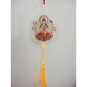 Qùa tặng Phật giáo lá bồ đề in hình Phật bình an may mắn