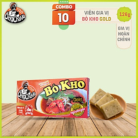 Combo 10 hộp viên Gia Vị Bò Kho Ông Chà Và Gold 126gr