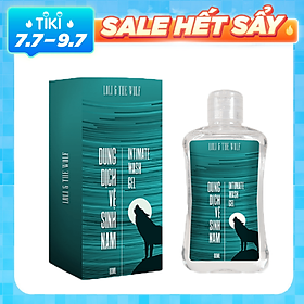 Dung dịch vệ sinh nam dịu nhẹ lành tính thành phần tự nhiên chai nhỏ gọn 80ml - LOLI & THE WOLF