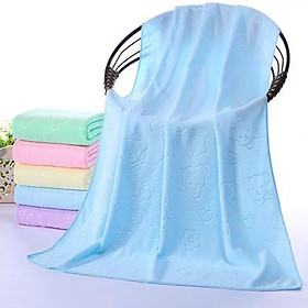 Mua Khăn Tắm Xuất Nhật Khổ Lớn Siêu Mềm Mại Họa Tiết In Chìm 140x70cm (Nhiều Màu)