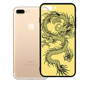 Ốp lưng viền TPU cao cấp dành cho iPhone 7 Plus - Dragon 02