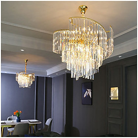 Mua Đèn chùm Châu Âu  Đèn pha lê K9 Cao Cấp  TẶNG BÓNG LED ĐỔI MÀU  Ảnh công trình thực tế  Mã HJ2036  Trang trí phòng khách - Nhà hàng - Khách sạn