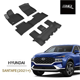 Thảm lót sàn 3D KAGU MAXPIDER cho HYUNDAI SANTAFE 2021