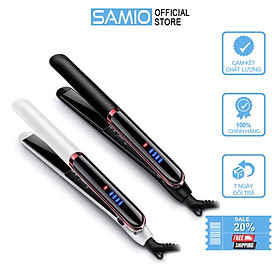 SAMIO Máy Làm Tóc Đa Năng - Máy Duỗi Tóc Kẹp Thẳng Ép Tóc Uốn Cúp Làm Tóc Xoăn Lọn Đa Năng 3in1 - Màu Đen