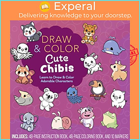 Hình ảnh Sách - Draw and Color Cute Chibis - Learn to Draw and Color Adorab by Editors of Chartwell Books (UK edition, paperback)