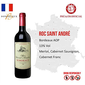 Rượu Vang Đỏ Pháp Roc Saint Andre Bordeaux