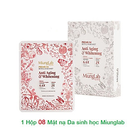 Hộp 8 mặt nạ dưỡng trắng da MiungLab Premium Anti-Aging and Whitening (25g/miếng)