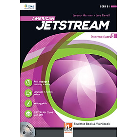 Hình ảnh American Jetstream Intermediate B Student's book & Workbook ( không kèm CD)