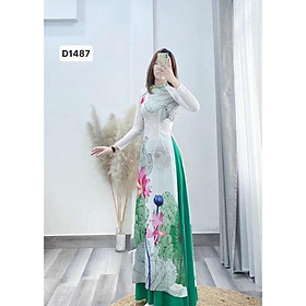 Áo dài sen kèm quần