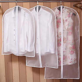 Combo 2 Túi bọc quần áo chống bụi bẩn, nấm mốc có khóa kéo tiện dụng size S/M/L giúp bảo vệ quần áo luôn sạch sẽ - L (60x130cm)