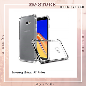 Ốp lưng cho Samsung J7 Pro, J7 Prime dẻo trong TPU chống sốc 4 góc cạnh ( hàng chính hãng)